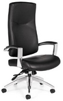 Hi-Back Executive Ergonomic Black Leather Chair