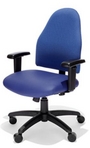 Big&Tall Swivel, Blue Fabric Chair
