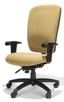 Big&Tall Swivel, Gold Pattern Fabric Chair